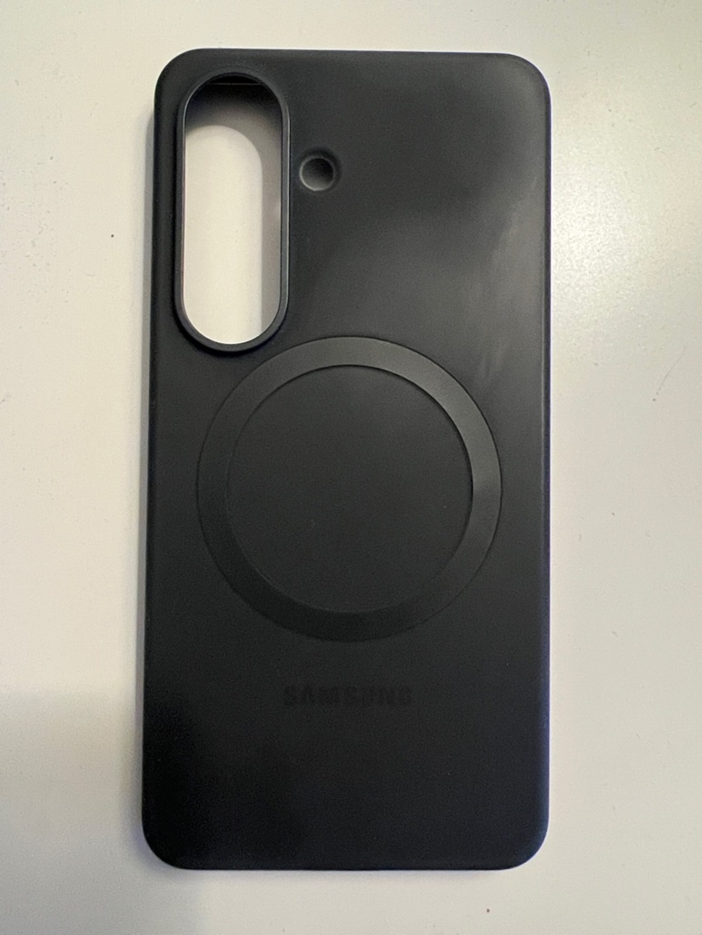 Samsung Galaxy S26 Matte Black Silicone Magnet Case